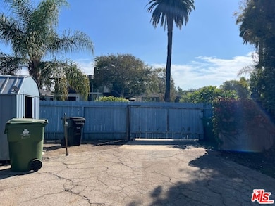 Driveway gate from rear of pro