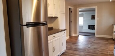 new fridge and nice pantry and work area
