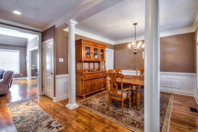 Walk into the home and enjoy the entry foyer that leads into a great formal dining room. 