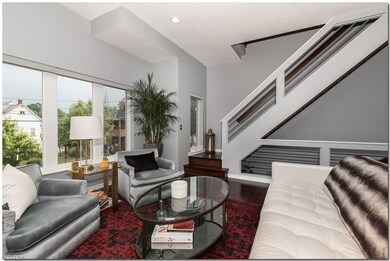 The stairway to the Bedroom level is open and cont