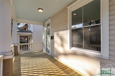 Exterior Front Porch with Fans placed later - recessed lights