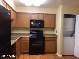Kitchen w-Refrigerator & Stack Washer-Dr