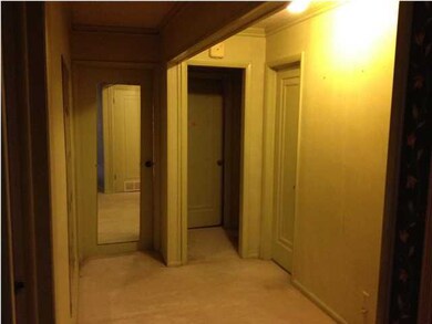 hallway out side of the two bathrooms