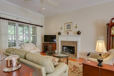 Great room with gas fireplace.
