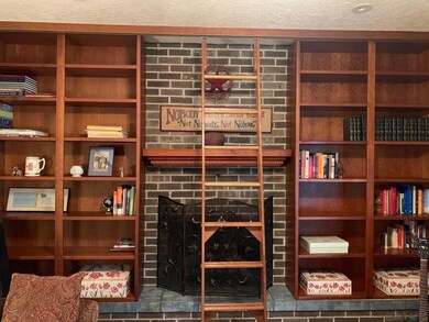 Hand-Hewn Cherry Bookshelves