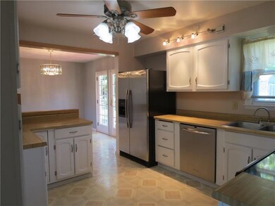 This kitchen has updated appliances and nice, spac
