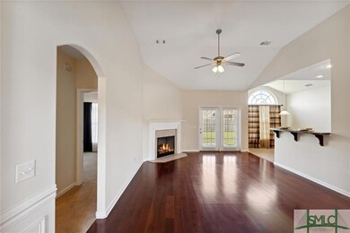 The entrance brings you into a large living area w