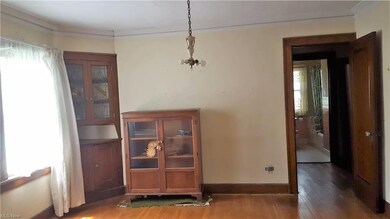 Generous dining room