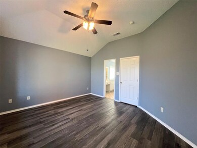 Unfurnished bedroom featuring dark wood-type floor