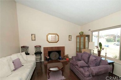 Spacious Living Room with brick fireplace