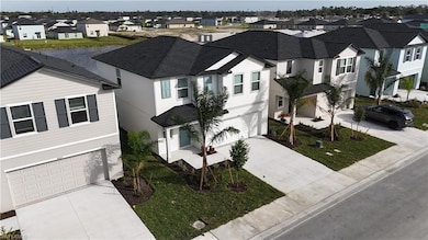Aerial view of residential area