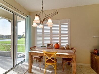 Dining area has lots of natural light with a large