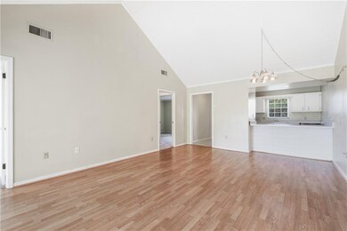 Living room/dining room combination looking into k