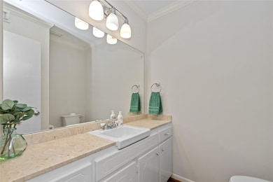 A half bath on the first floor
