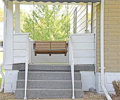 Relax on the swing on the side porch that opens in