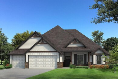Craftsman inspired home with a garage and a front 