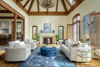Stunning great room with vaulted ceilings
