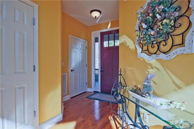 The entry foyer welcomes your guests.