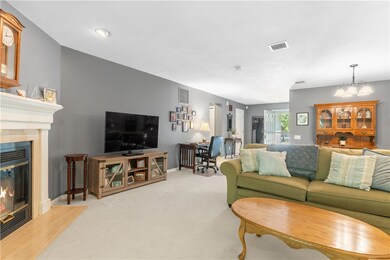 view from sliders to entryway