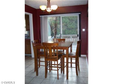 Dining Room - tile floors, sliding glass door open