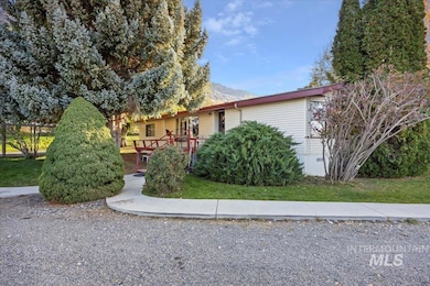 View of front of house featuring a mountain view