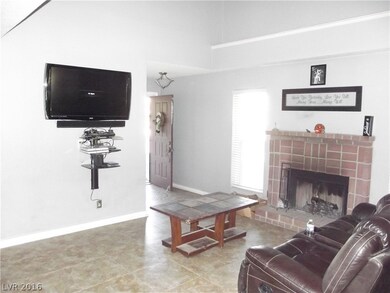 Living Room and wood burning fireplace