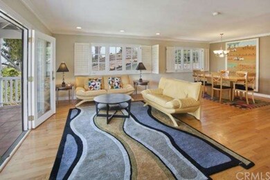 Open living and dining room