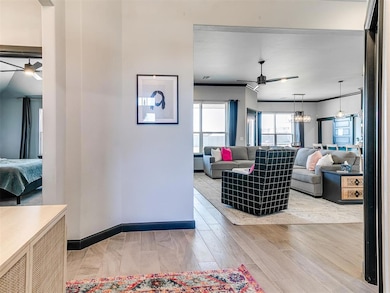 View from entry into living with primary to the left