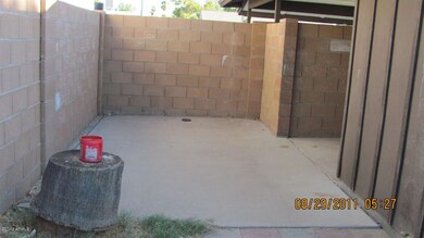 Side yard and patio