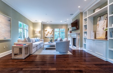 Huge open Living-Dining-Sitting Area with walls of windows.