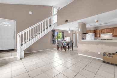 Spacious open-concept living area