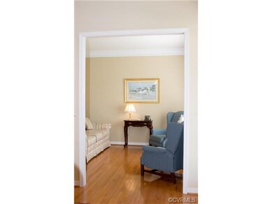 Living Room, Hardwood Floors, Crown Molding