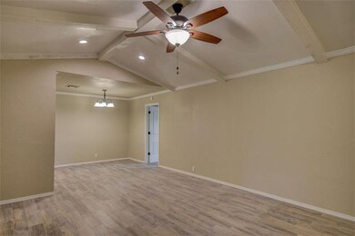 view of the dining room from the living room