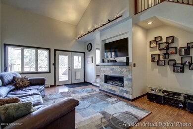 Living Room w/Updated Fireplace