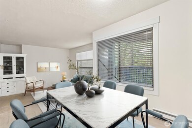 Virtual picture of dining/living room.