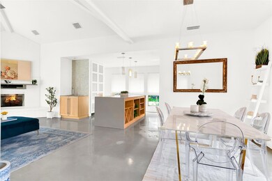 The dining room flows to the family room, breakfas