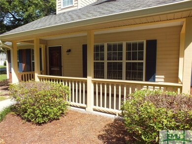 Relax on the covered front porch