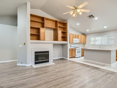 Fireplace with Bookcase