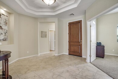 Foyer with Trey Ceiling