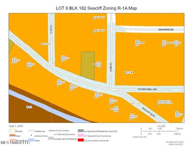 Lot 8 BLK 182 Seacliff Zoning R-1A Map