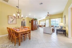 Large dining area