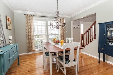 Dining room is accessible from either the entryway