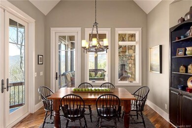 The Breakfast Area, with its Built Ins and Porch A