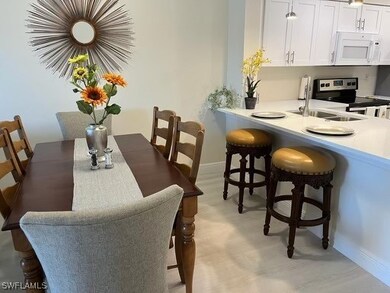 Dining space with sink