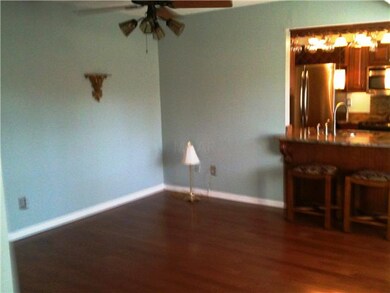 Open den with breakfast bar