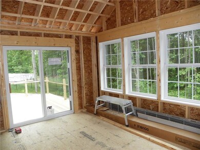 Sunroom on back has a deck off the...