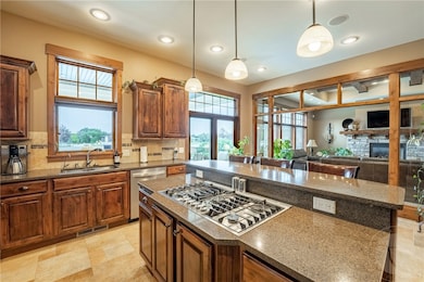 Kitchen open to family room