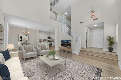 Virtually staged Living room