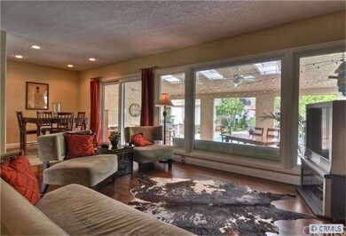 Your living room view to the back yard