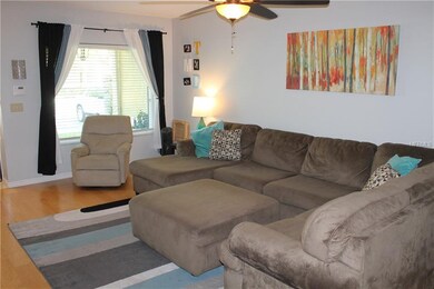 Living room with picture window